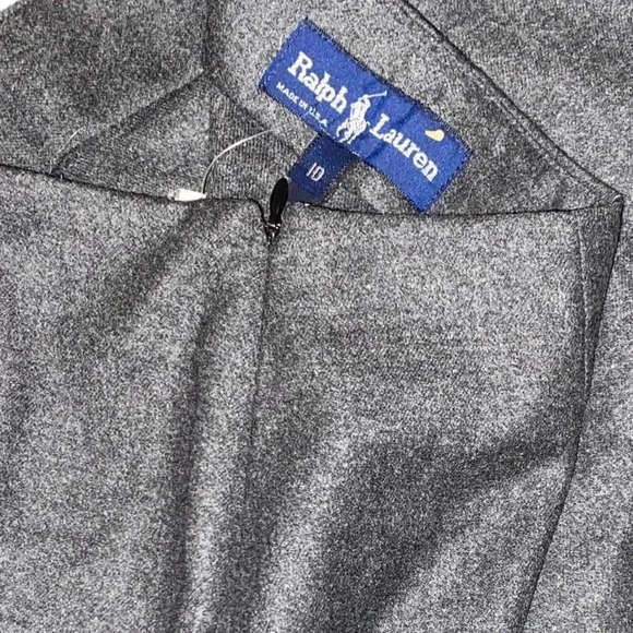 Ralph Lauren Vintage Blue Label Gray Wool Cashmere Blend Skirt Size 10 NWT - Picture 3 of 7